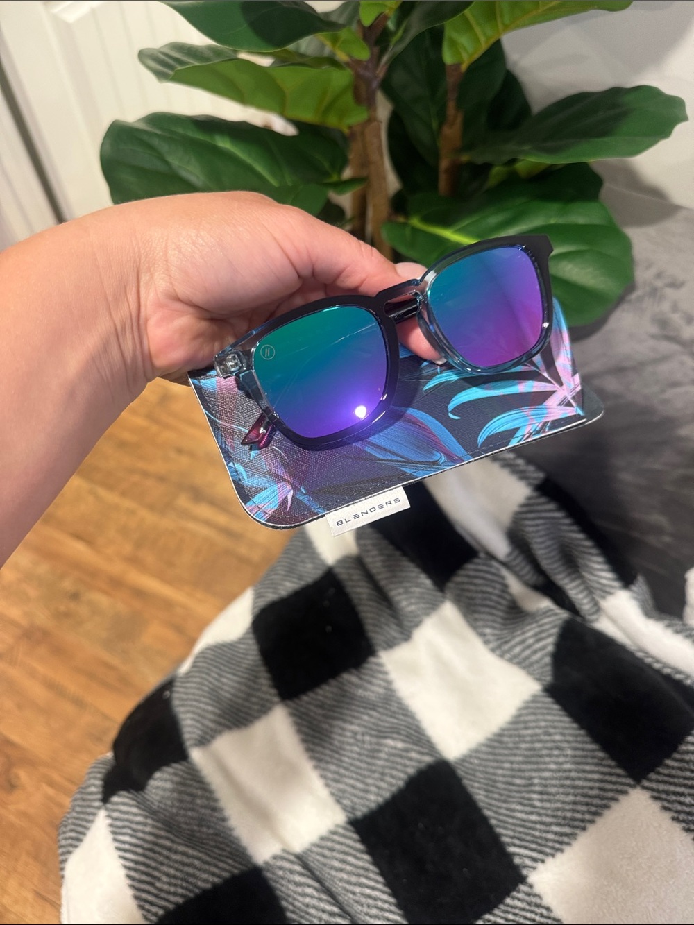Blenders  Purple and Blue Sunglasses